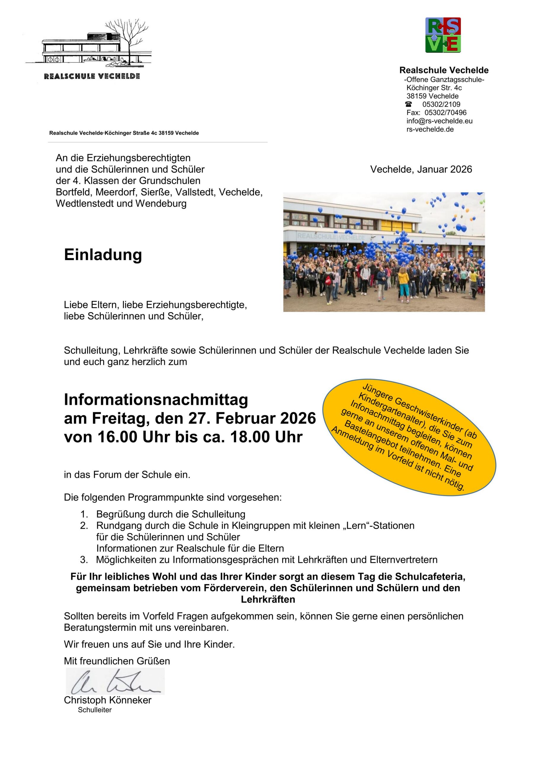 Einladung zum Tage der offenen Tür 2026